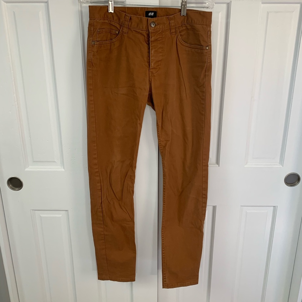 H&M Brown Slim Fit Pants Size 30